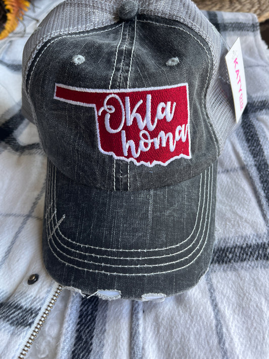 Oklahoma Distressed Cap