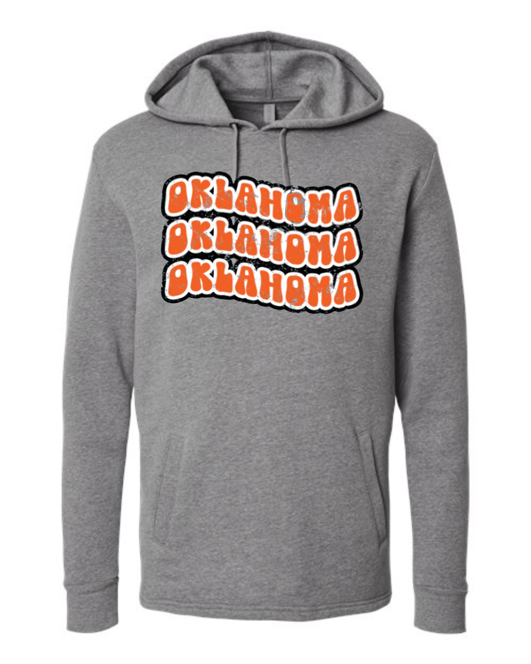 "French Terry" or Fleece Hoodie - Black or Gray