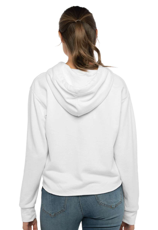 French Terry CROP Hoodie - White or Gray