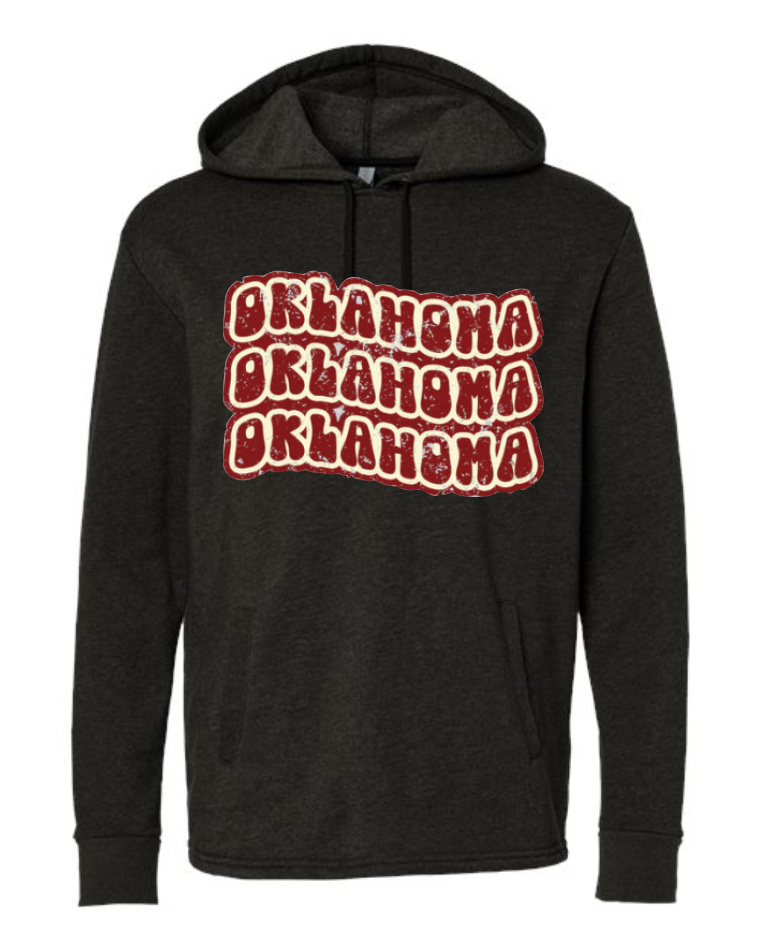 "French Terry" or Fleece Hoodie - Black or Gray