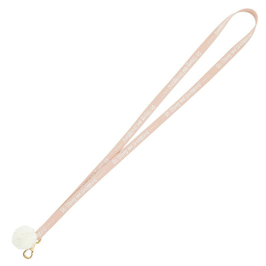 Stong and Courageous - Lanyard with Clasp and Pom